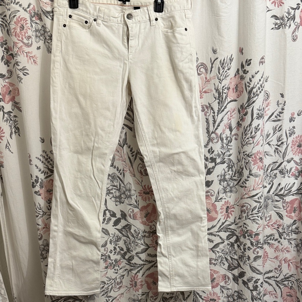 Jcrew Matchstick White Jeans Petite